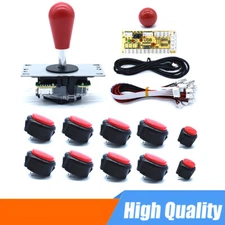 Arcade Buttons and Joystick Kit Controller Zero Delay USB Encoder DIY MAME Games