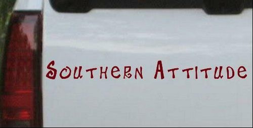 Southern Attitude Car or Truck Window Laptop Decal Sticker - Picture 20 of 32
