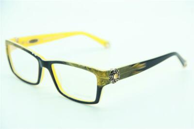 NEW COCO SONG CV 080 MAYBE ME COL. 1 BROWN YELLOW AUTHENTIC EYEGLASSES 53-16