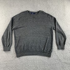 NEW J. Crew Sweater Mens Large Gray Pullover Long Sleeve Crew Classic Casual