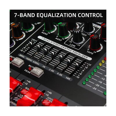 8 Channel Audio Mixer Professional Sound Mixing Board with 99 DSP