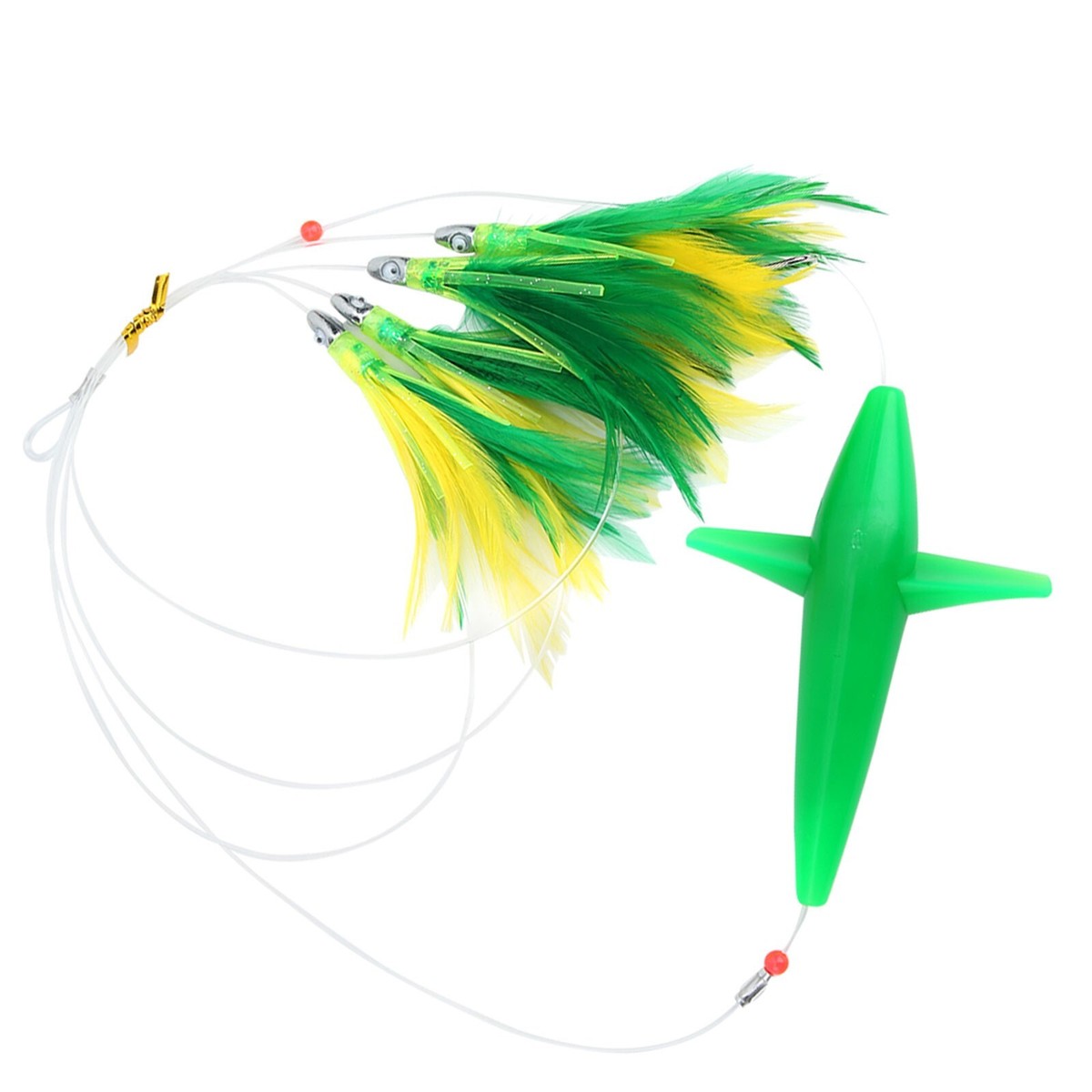 Versatile Tuna Fishing Bait with Feather Chain for Maximum