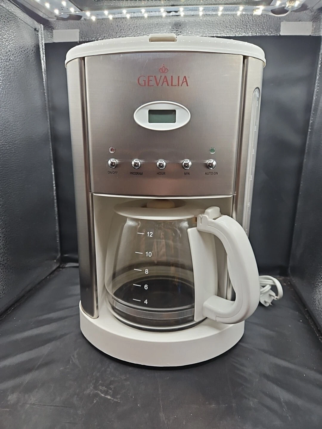 Gevalia Stainless Steel Black 12 Cup CM 500 Coffee Maker