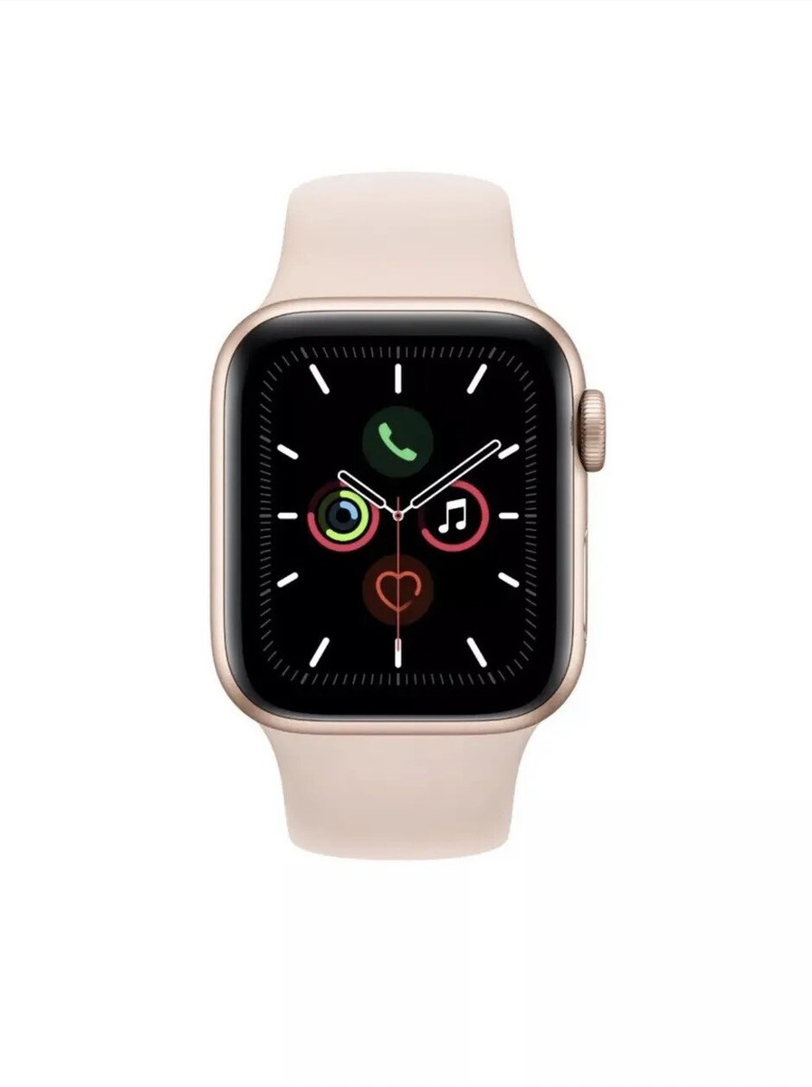 Apple Watch Series 5 40mm Aluminum Gold Case Pink Sand Sport Band