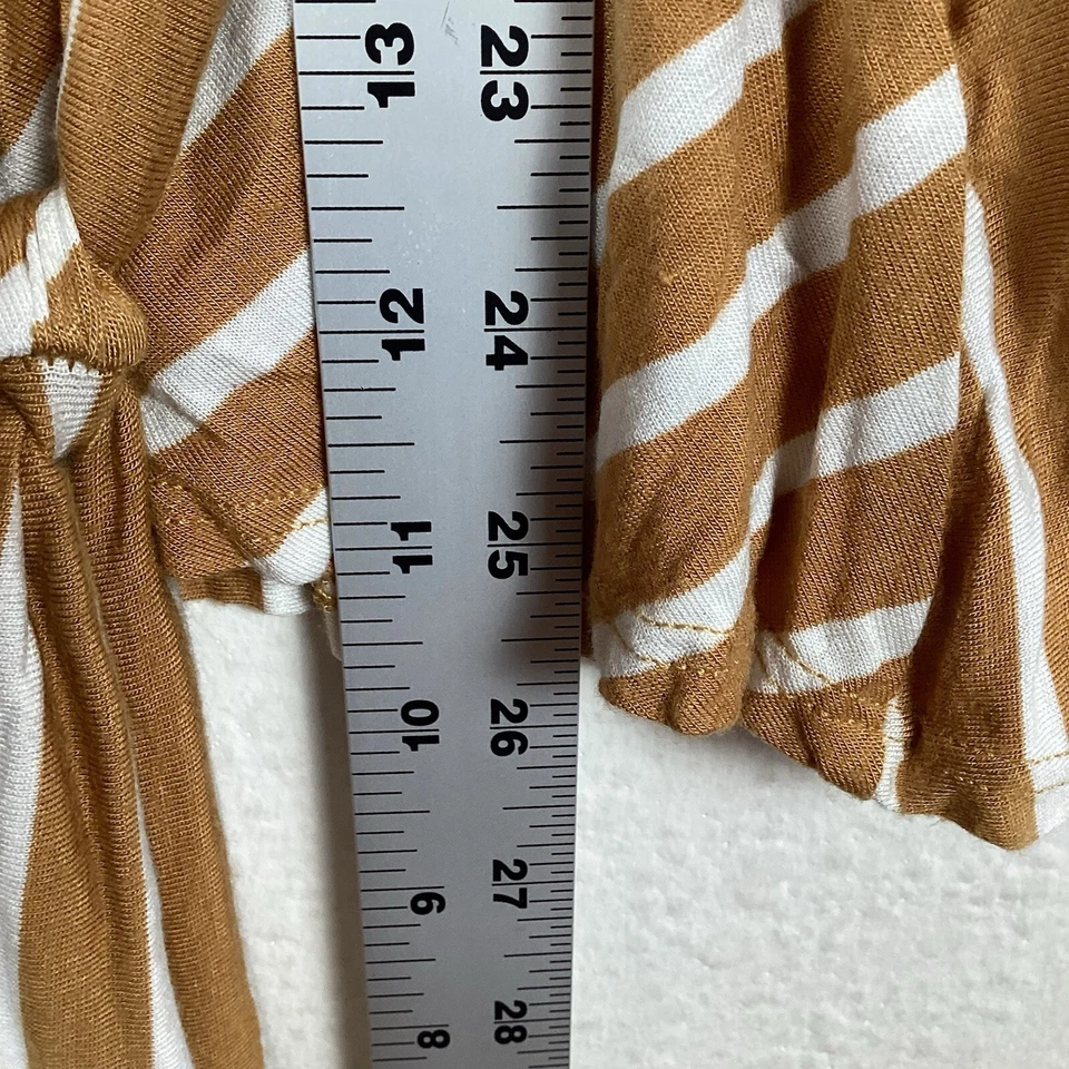 Женская рубашка Doublju размер 2XL с длинным рукавом топ пуловер в полоску мягкий отличное состояние - Изображение 4 из 4