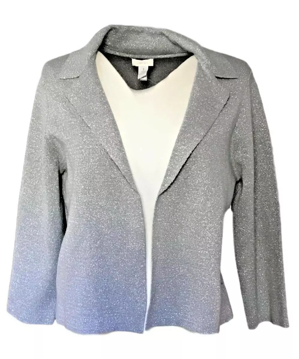 Silver lurex deals cardigan