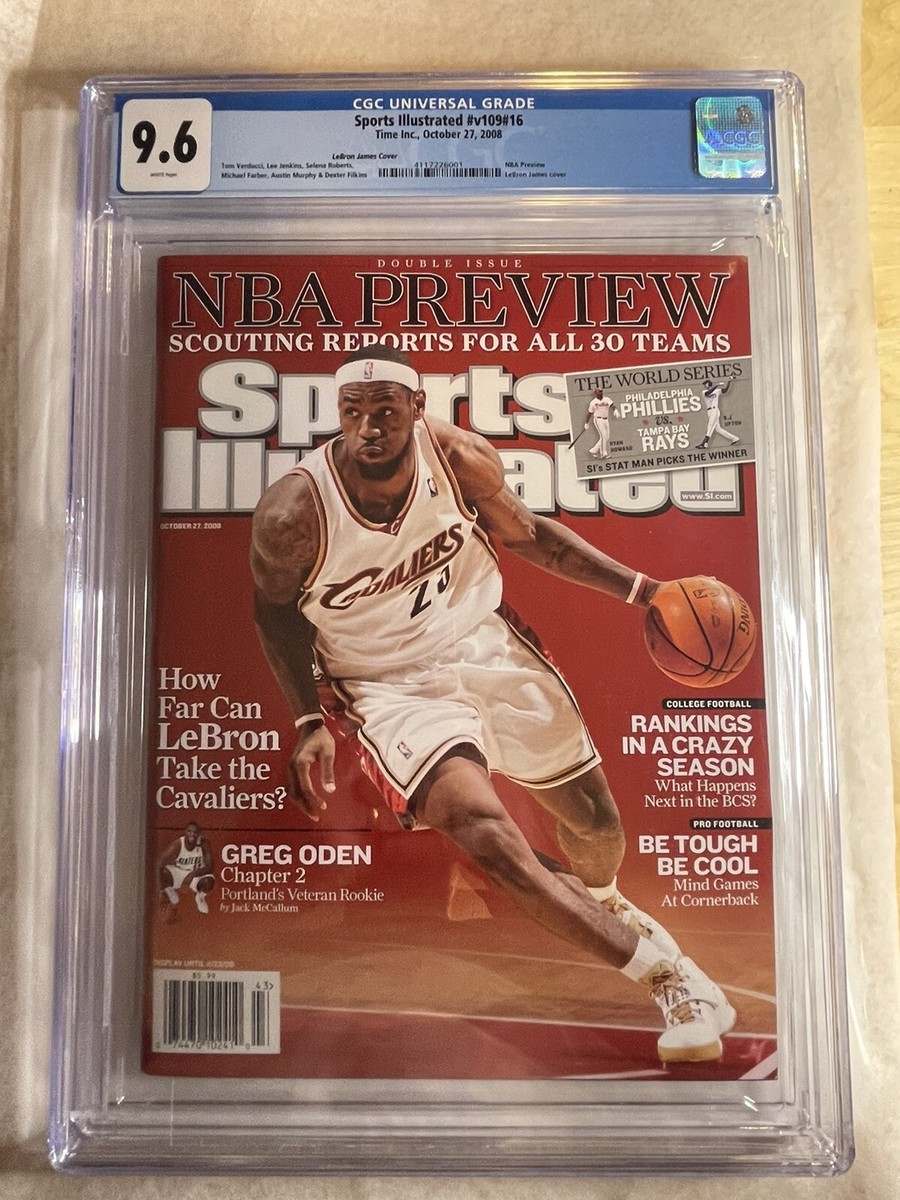 LeBron James Sports Illustrated CGC Newsstand 10/27/08 New