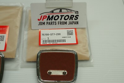 HONDA Genuine H Emblem Front Rear 75700-ST7-Z00 75701-ST7-Z00