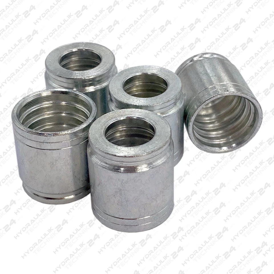 Casquillo de prensado para manguera hidráulica 1+2SN 2SC diferentes variantes y tamaños