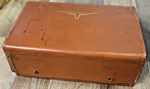 Vintage Philco Tube AM Radio in Leather Case, Model D-655-123, Powers On - Afbeelding 2 van 4