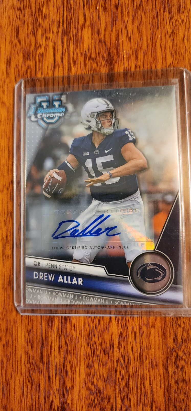 2023 Bowman University Chrome - Drew Allar #113 Autograph Card
