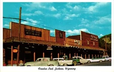 VTG Postcard- ODK-87. FRONTIER POST, JACKSON, WYOMING. Unused 1964