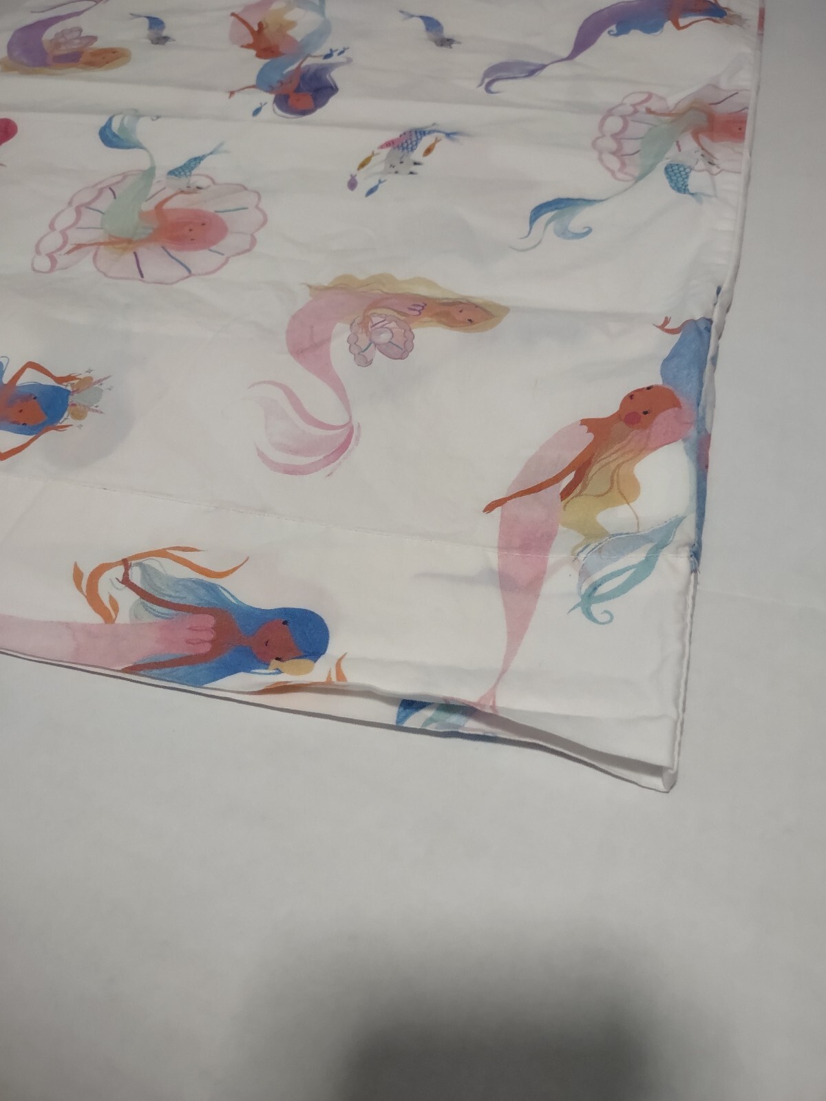 Pottery Barn Kids Pillow Sham Standard Mermaids Pillowcase Organic