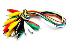 ENKAY 10pc WIRE TEST LEADS 19-1/2" ALLIGATOR CLIP JUMPER CIRCUIT TESTER #655-C