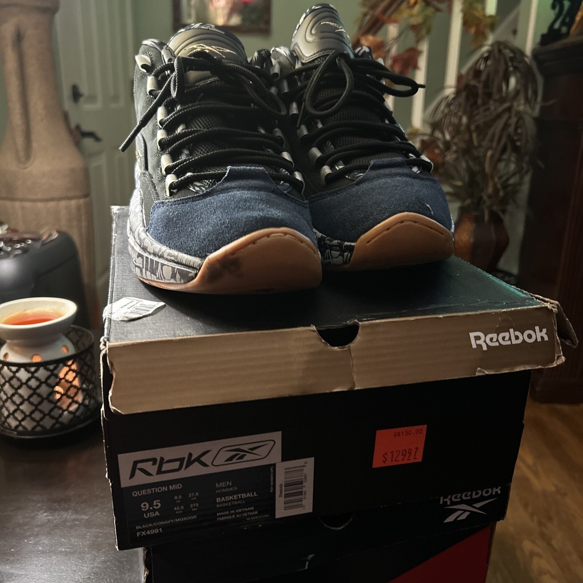 セール Size 9.5 - Reebok Question Mid Iverson Roundball Classic for sale