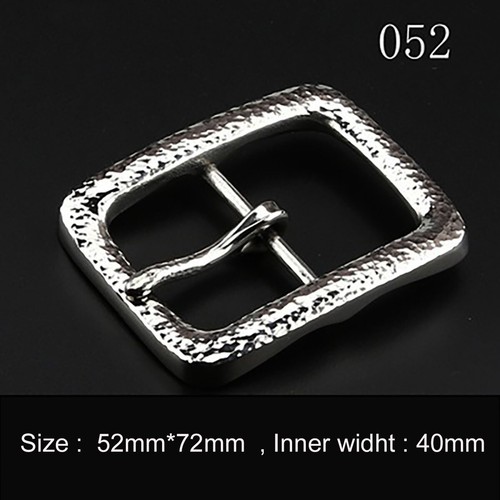Hammered striation design stainless steel Belt Buckle Replacement for Men Women - Picture 14 of 19
