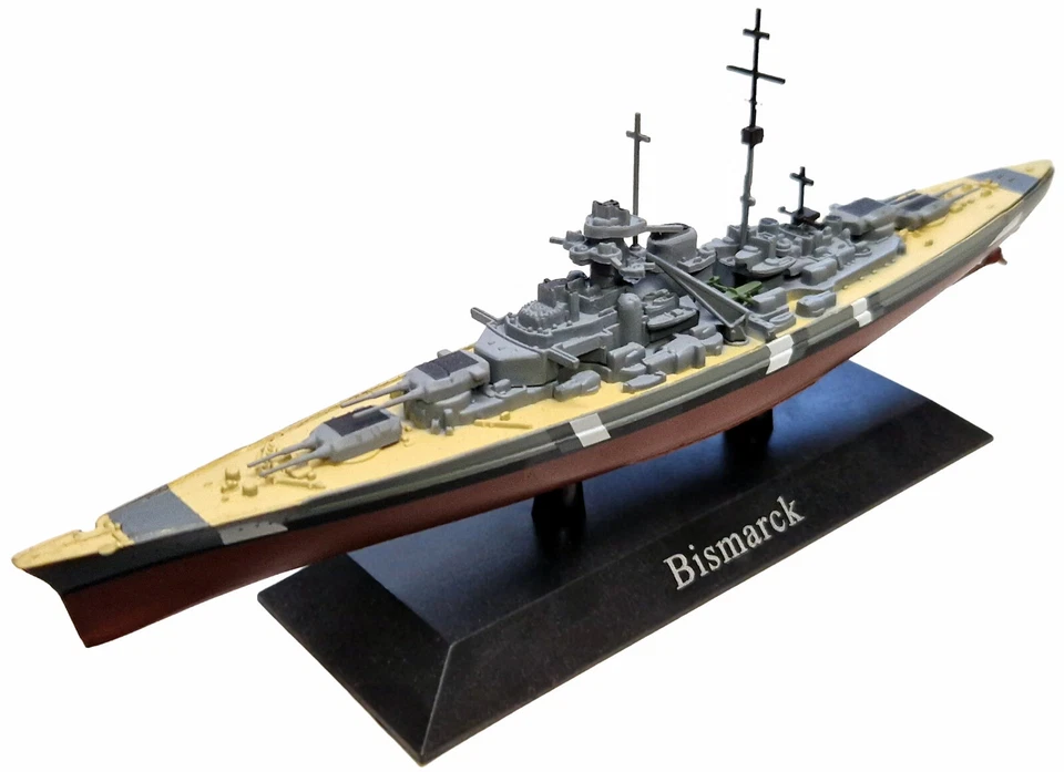 Bismarck Battleship, 1941, Detailed 1:1250 Scale Diecast and Plastic Model - Image 2 of 4
