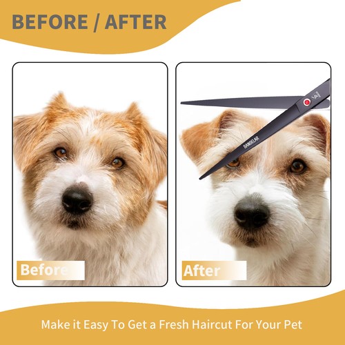 Sangelar 9 inch Pet Grooming Scissors,Curved & Straight, High Quality&Affordable - Picture 4 of 10