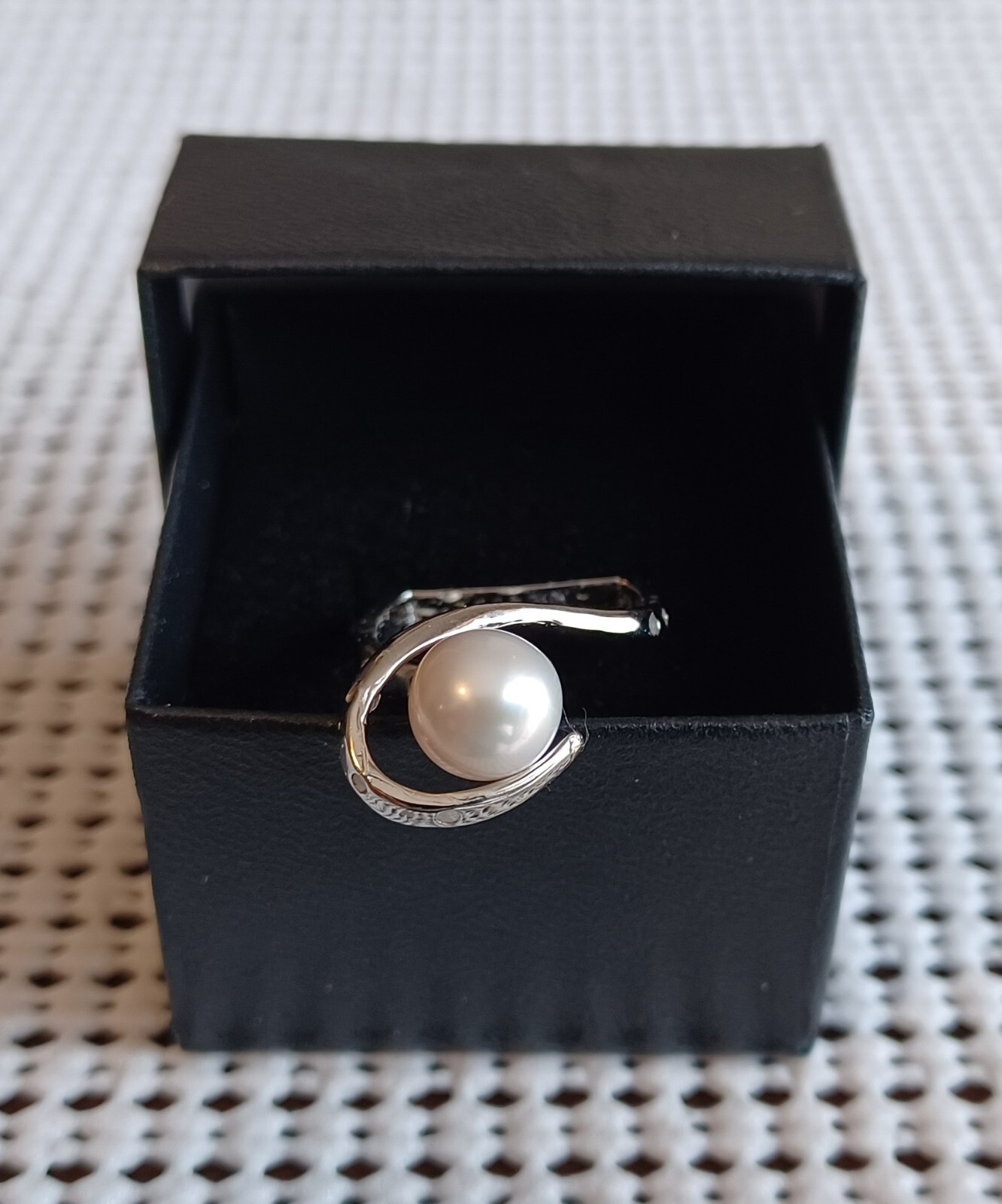 #3639967 Akimio DIA Pearl Ring Size 7 | eBay