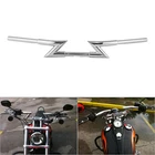 Chrome 1-1/4" 1.25" Z Bars Handlebars Fit For Harley Softail Chopper Bobber Dyna
