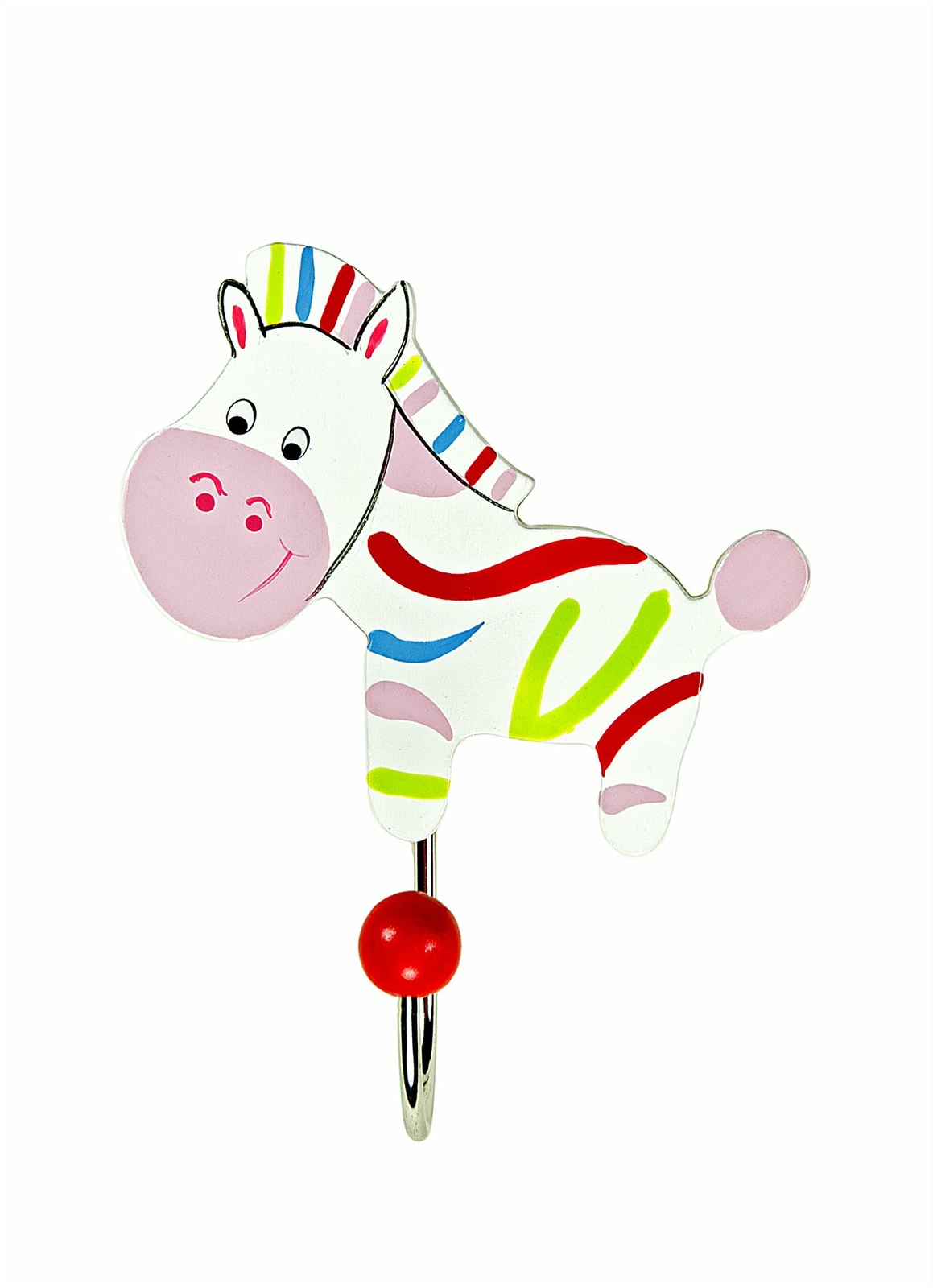 Mousehouse Children's Zebra Coat Hook for Girls or Boys Nursery Bedroom