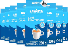 Lavazza, Caffè Decaffeinato, Ground Coffee, 8 Packs of 250 g, Ideal for Moka Pot 20.50 per kilo