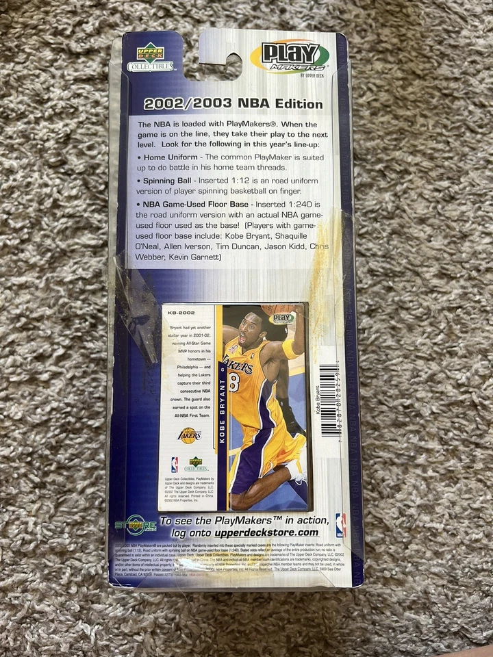 Upper Deck Play Makers 2002/2003 NBA 版湖人队科比·布莱恩特摇头公仔全新带包装 — 第 2/4 张图片