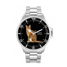 Toff London TLWL-9027 Mens Ginger Bengal Cat Watch
