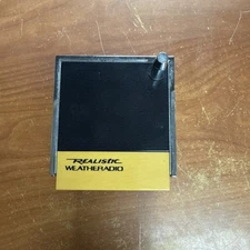 Vintage Realistic Weatheradio 12-181B Cube Weather Radio 4” Woodgrain TESTED