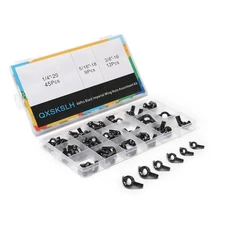 66 PCS Assorted Wingnuts, Carbon Steel Wing Nuts Black Zinc Plated BLACK