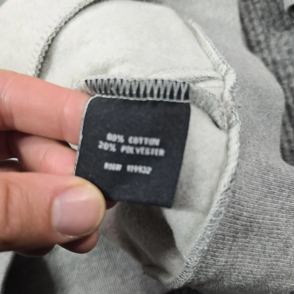 Relient K Sudadera con Capucha Hombres Grande Gris Negro Rayas Cremallera Banda Sudadera Gráfico Y2K Foto 4 de 4