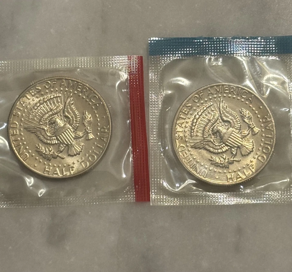 1978 P D Kennedy Commemorative Half Dollar - BU - Mint Cello - Image 2 of 3