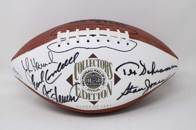 ゲーリー・ウェルティー ONO LOA 40/350 直筆サイン W98×H75 Earl Campbell +4 Football Signed Auto PSA/DNA Oilers HOF Class of