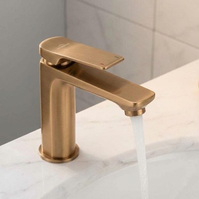 Gebürstetes Kupfer Badezimmer Waschtisch Wasserhahn Standmischer Einhebel