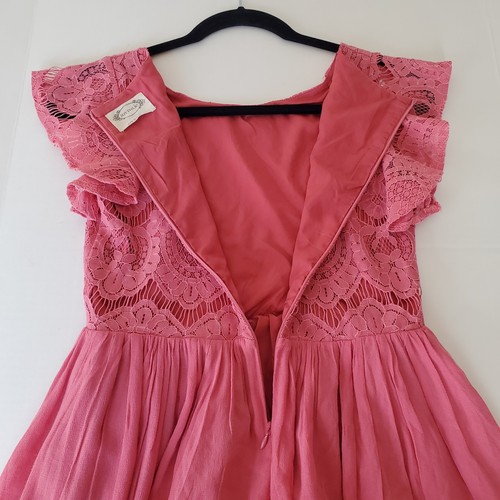Joyfolie Mia Joy Macy In Wild Rose Lace Maxi Dress 14 girl boho bridal western - Picture 7 of 11