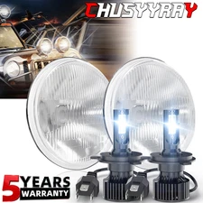 For Chevy Bel Air 1955-1957 -7" Inch Round LED Headlights Hi/Low Sealed Beam