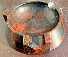 Delco-Remy Anderson IN Bakelite Ashtray Tested Simichrome Tortoise MCM