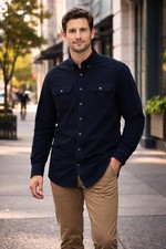 Banana Republic Men's Standard-Fit Redwood Shirt Brushed Fabric Size XXL NWT