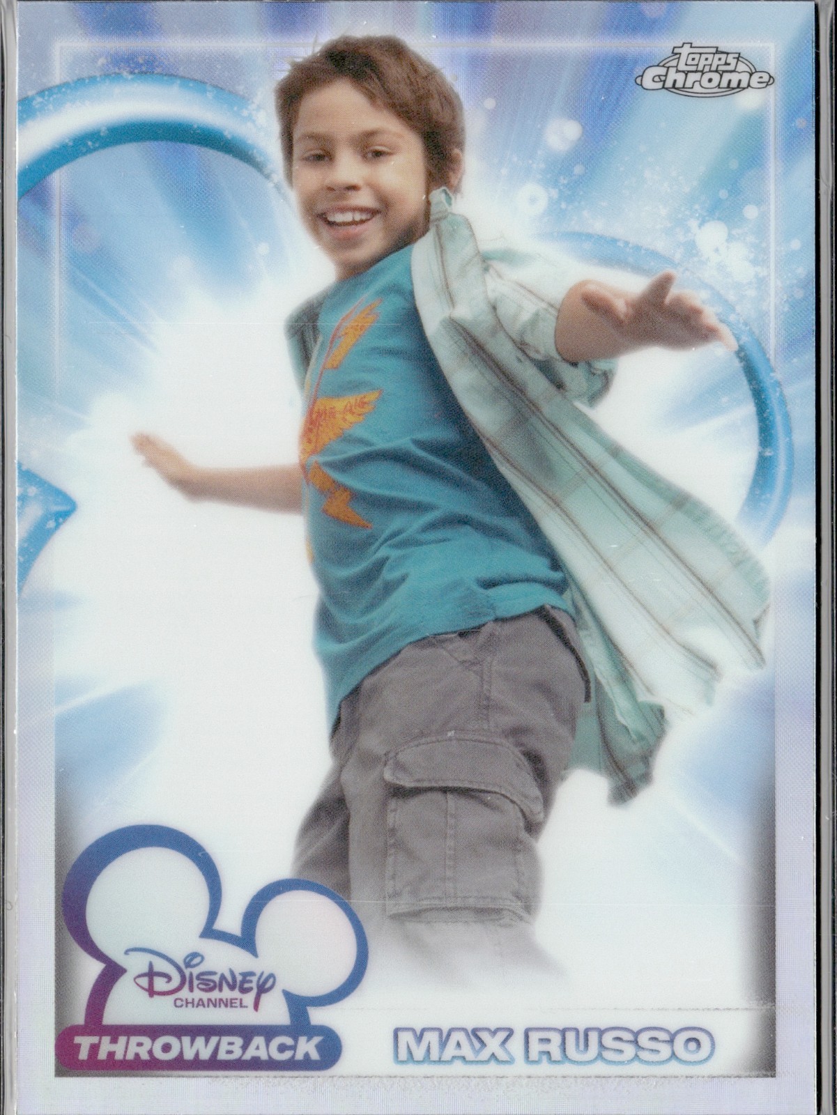 2026 Topps Chrome Disney Max Russo Refractor DC-6 Disney Channel Throwback