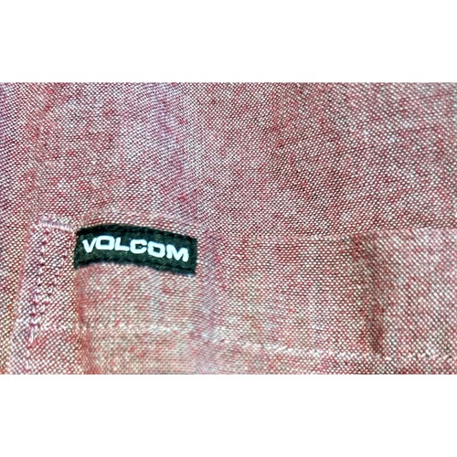 Volcom Mens Modern Fit Short Sleeve Button Down Shirt Size Large Casual - Picture 8 of 10