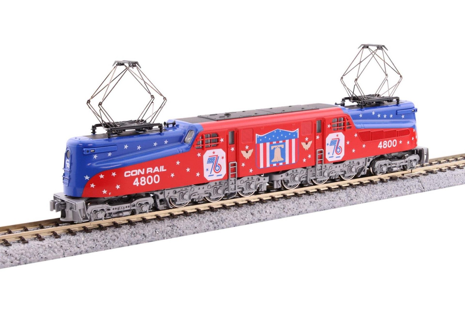 Kato 137-2015 N Scale GG1 Conrail Bicentennial #4800 Electric Locomotive