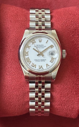 Rolex Datejust Ladies Watch White Dial Steel Auto 26mm 179160 2025 Service - Picture 4 of 22