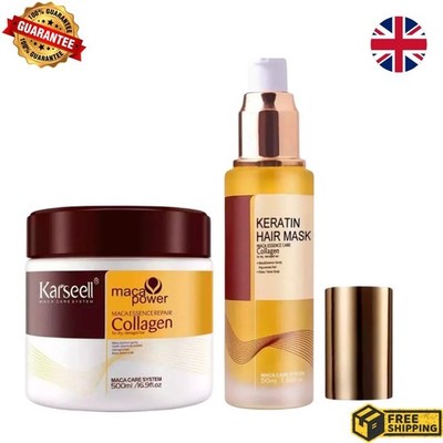 Karseell Kollagen Haarmaske Deep Repair Conditioning Arganöl Kollagenpflege UK
