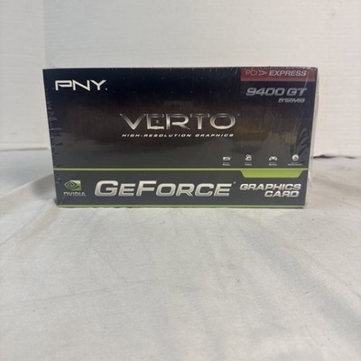 PNY VERTO GeForce Nvidia 9400 GT 512MB Graphics Card Computer NEW IN BOX