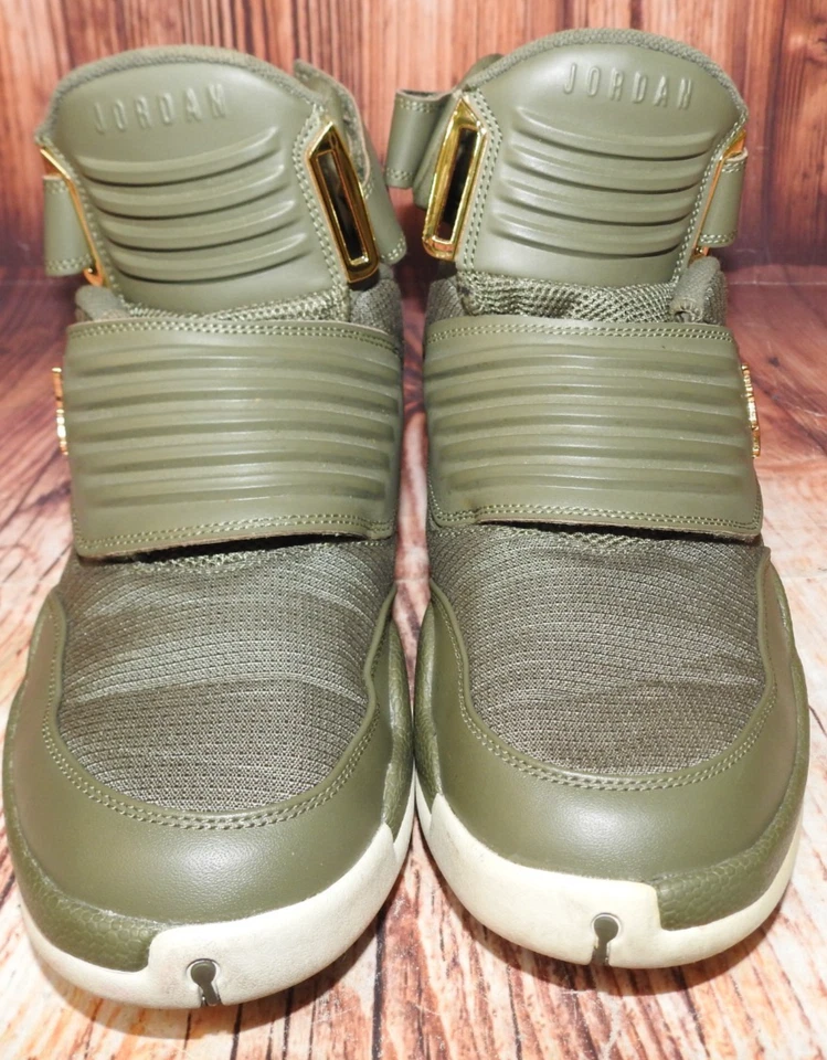 Hombre Talla 10 - Air Jordan Generación 23 Mediano Oliva Gancho y Lazo AA1294-205 Foto 2 de 4