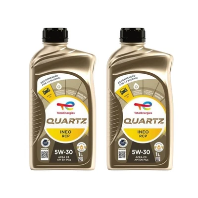 TOTAL 2 L Huile Moteur SAE 5W30 ACEA C3 QUARTZ Ineo RCP Synthétique - Photo 1/4