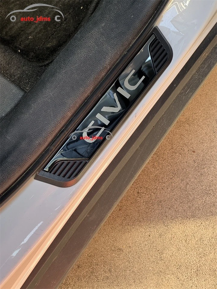 For 2015-2026 Honda CIVIC Car Accessories Protector Door Sill Scuff Plate Trim Foto 4 de 4