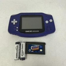 Nintendo GameBoy Advance Indigo Video Game Console AGB-001 Grade B Tested Works