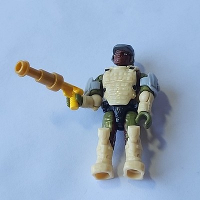 HALO CONSTRUX MEGA BLOKS UNSC TAN MARINE DARK SKIN FIGURE 97381 ELEPHANT CARRIER
