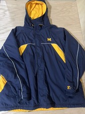 Vintage Starter Michigan Wolverines Jacket XL with Hood.